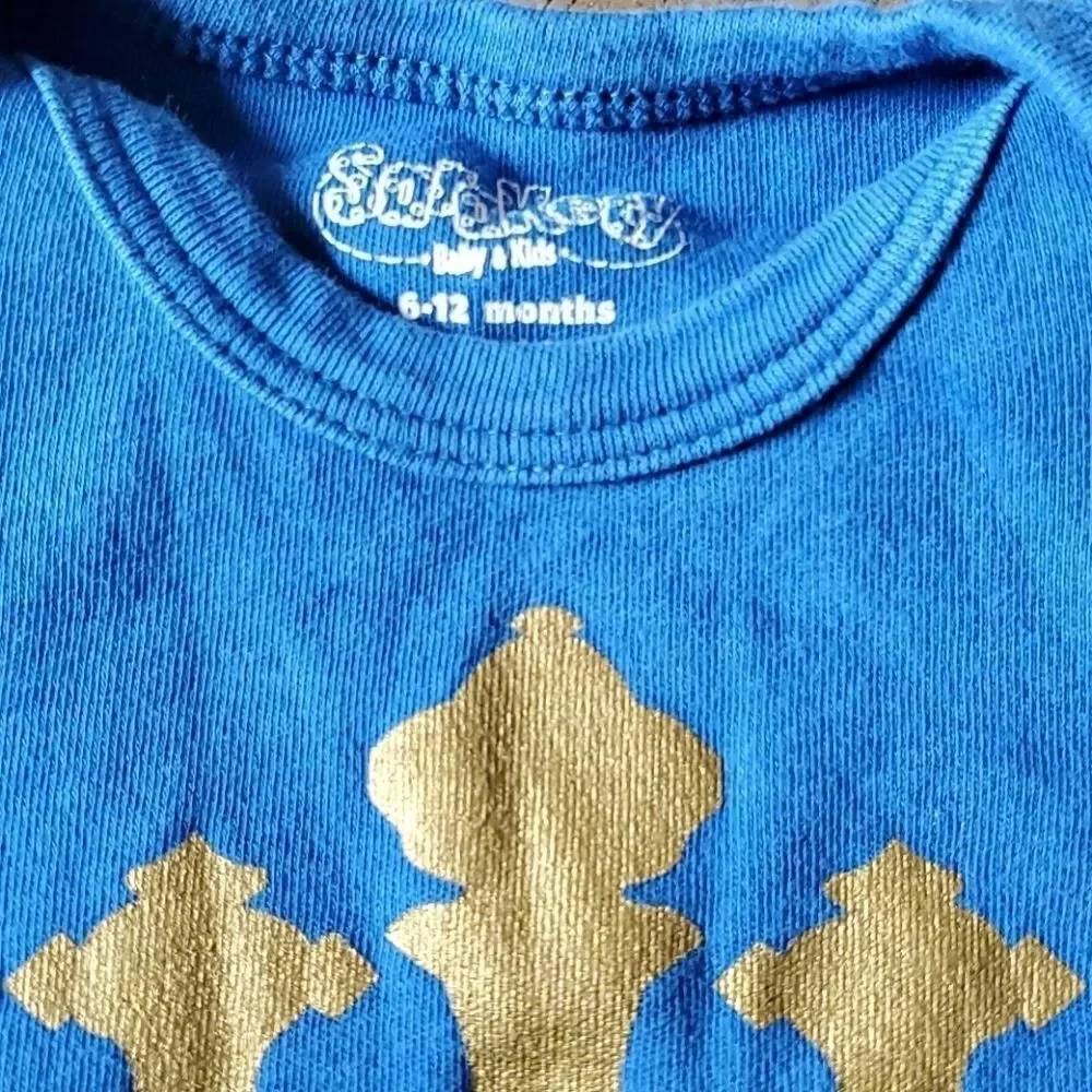 Boys 6-12 month King Onsie